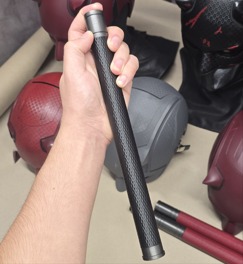 Black Stunt/Flexible Textured series Inspired Billy Clubs