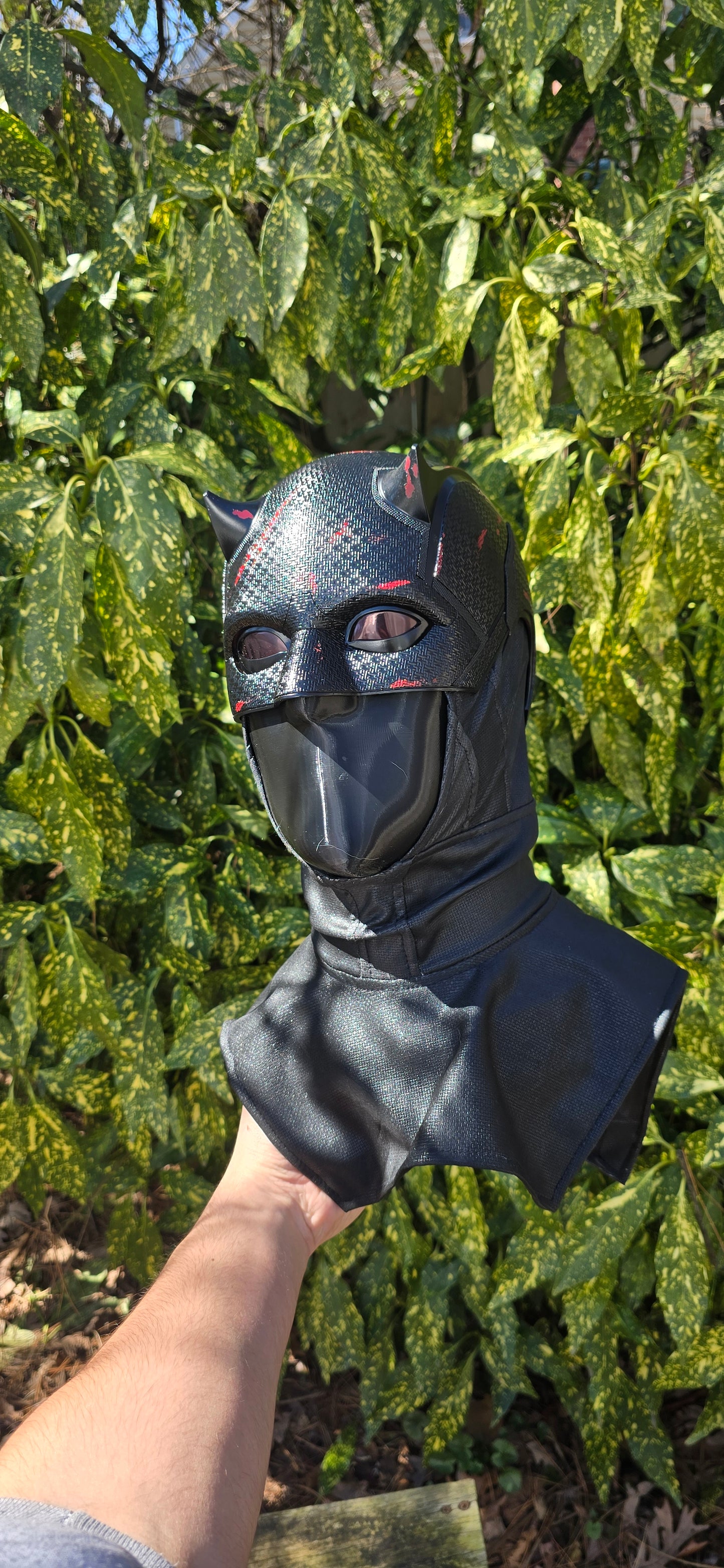 Black Textured Cowl Display Bust Bundle