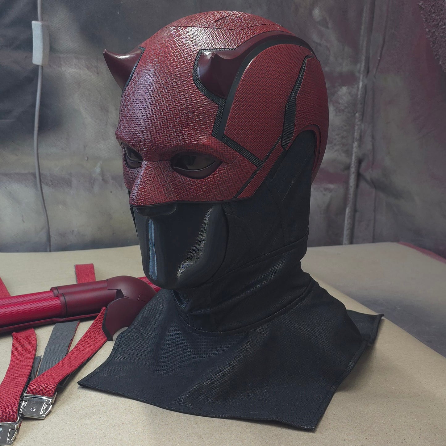 Textured Clean/Damaged Cowl Display Bust Bundle