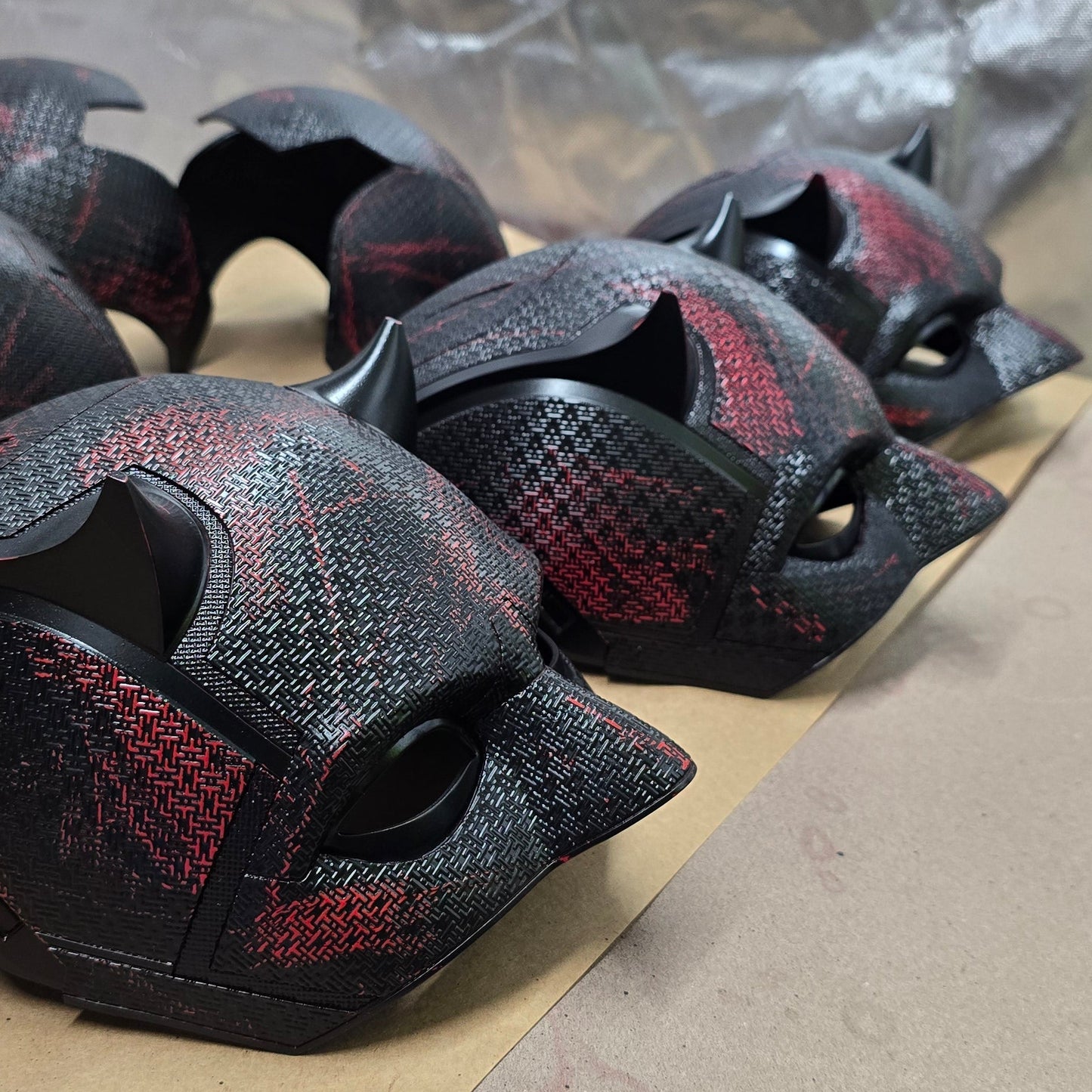 Black Textured Cowl Display Bust Bundle