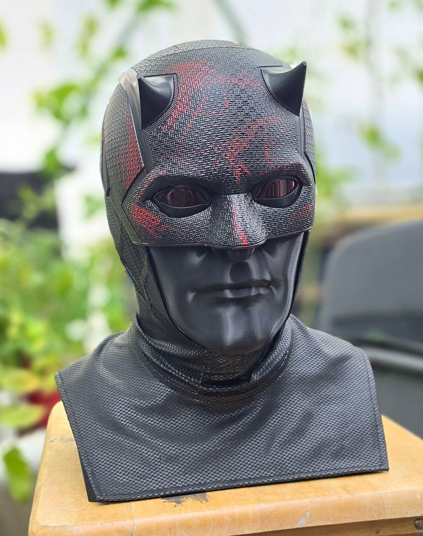 Black Textured Cowl Display Bust Bundle