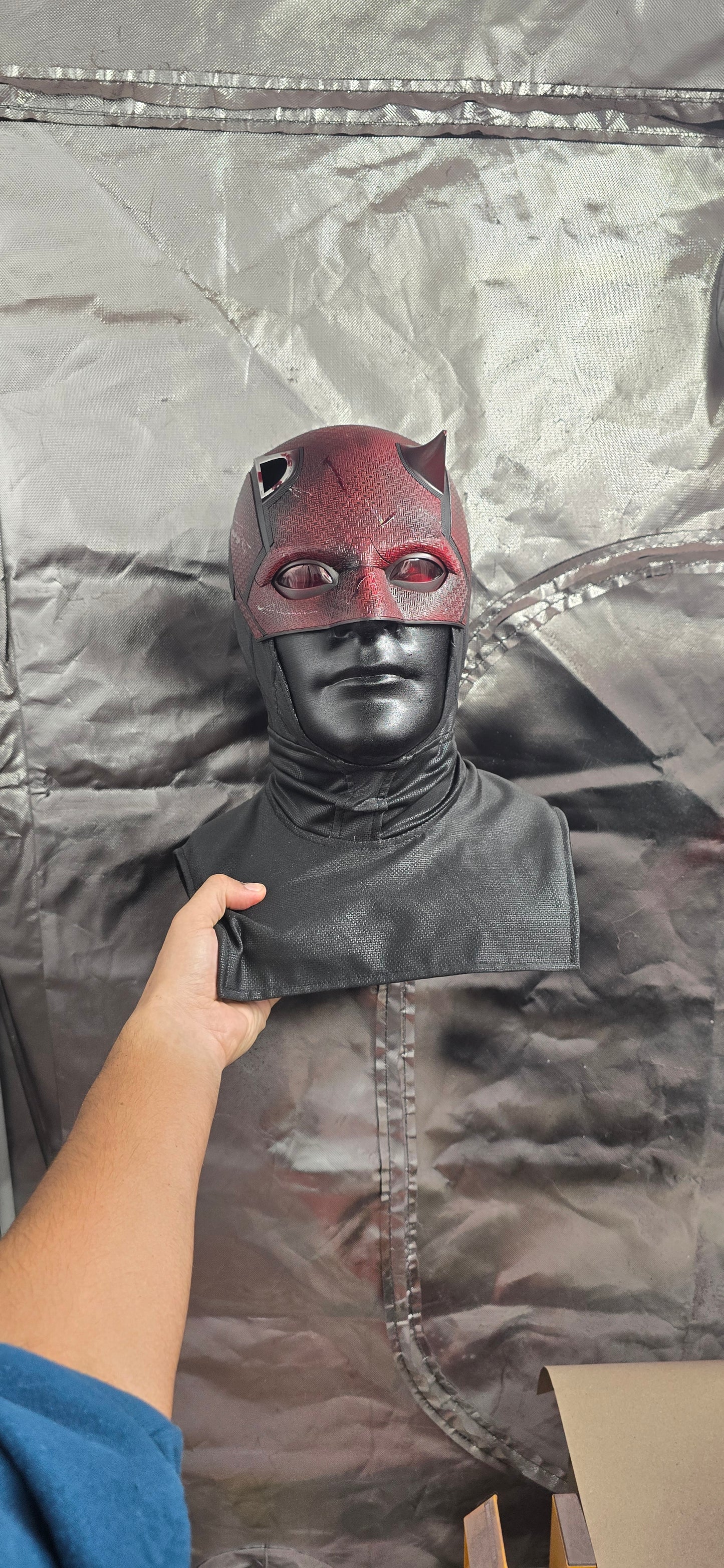 Textured Clean/Damaged Cowl Display Bust Bundle