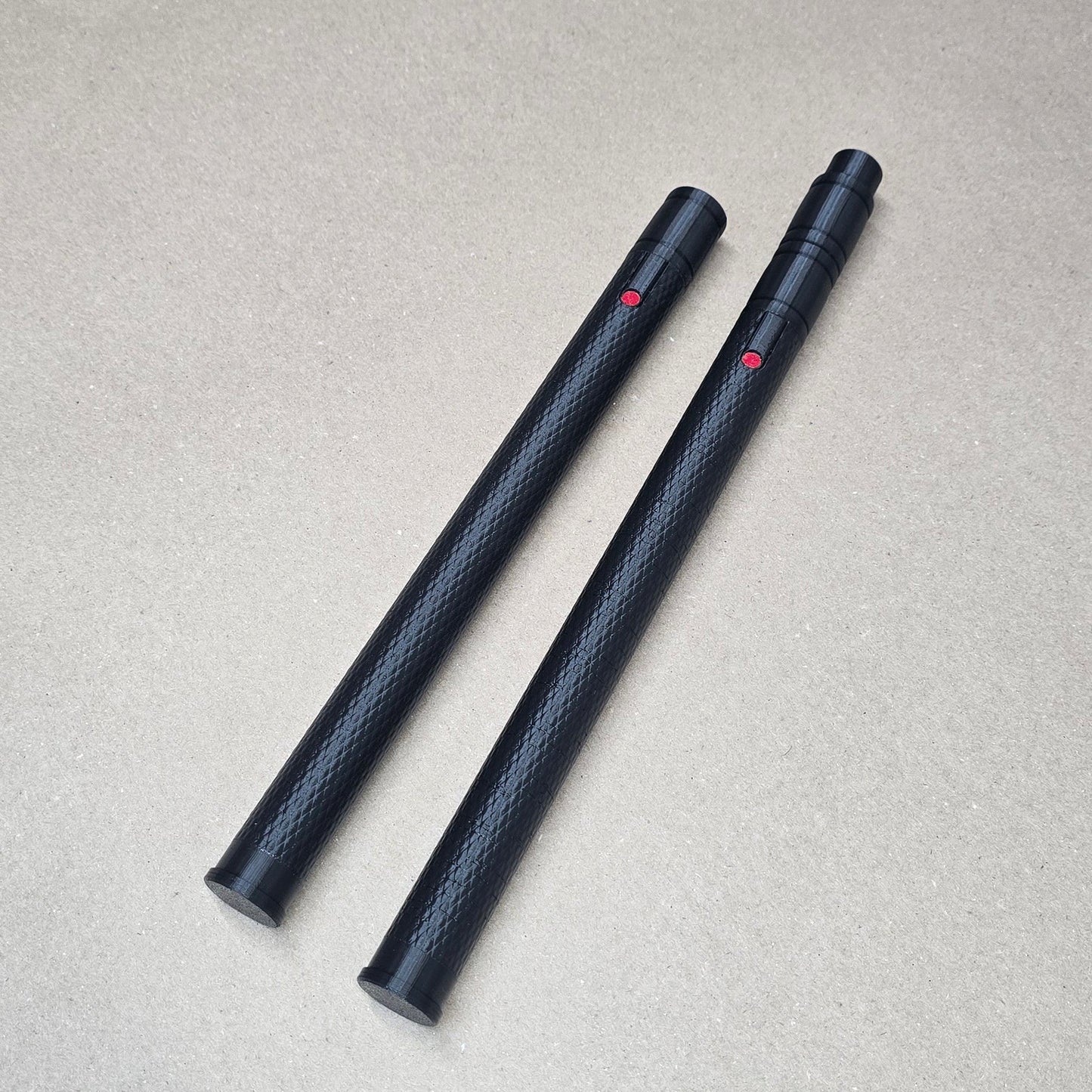 Black Stunt/Flexible Textured series Inspired Billy Clubs