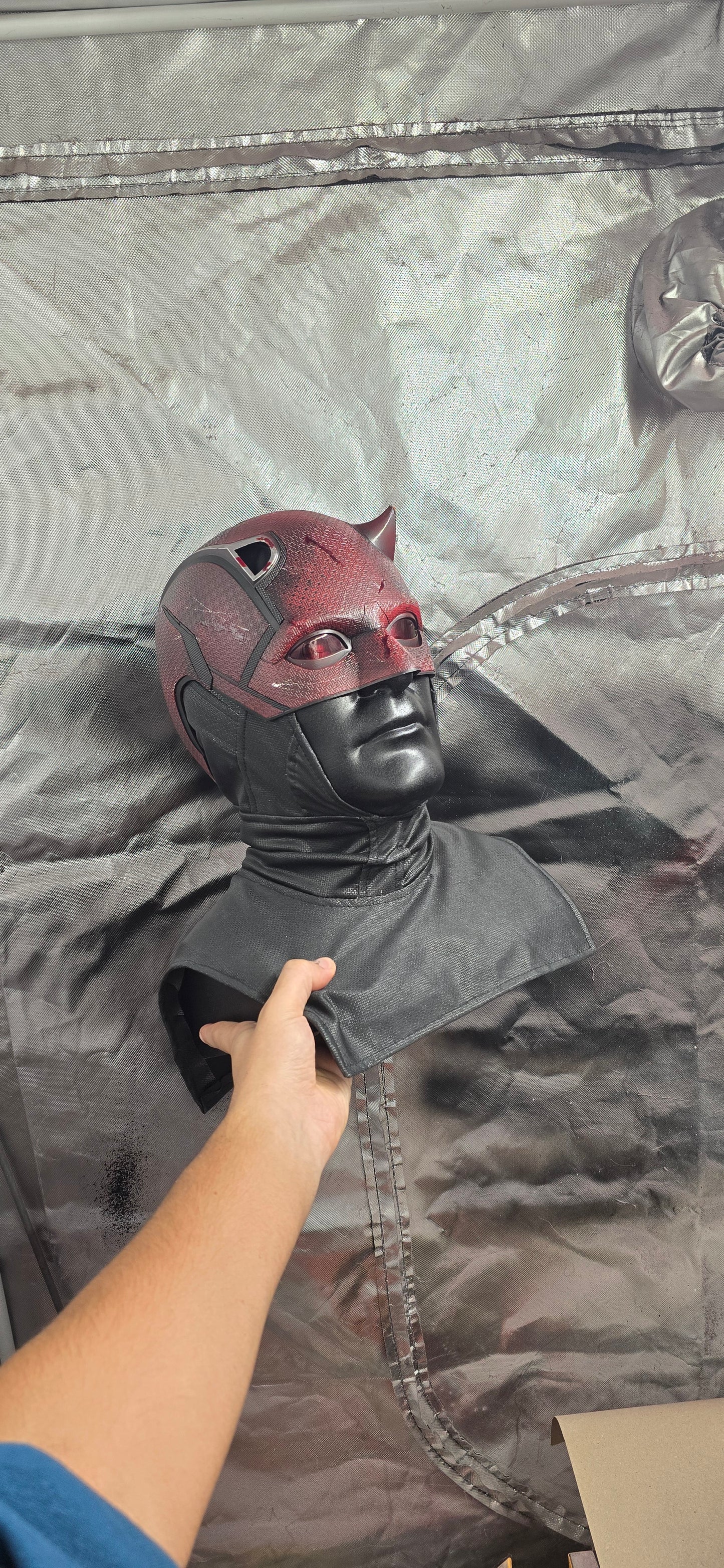 Textured Clean/Damaged Cowl Display Bust Bundle