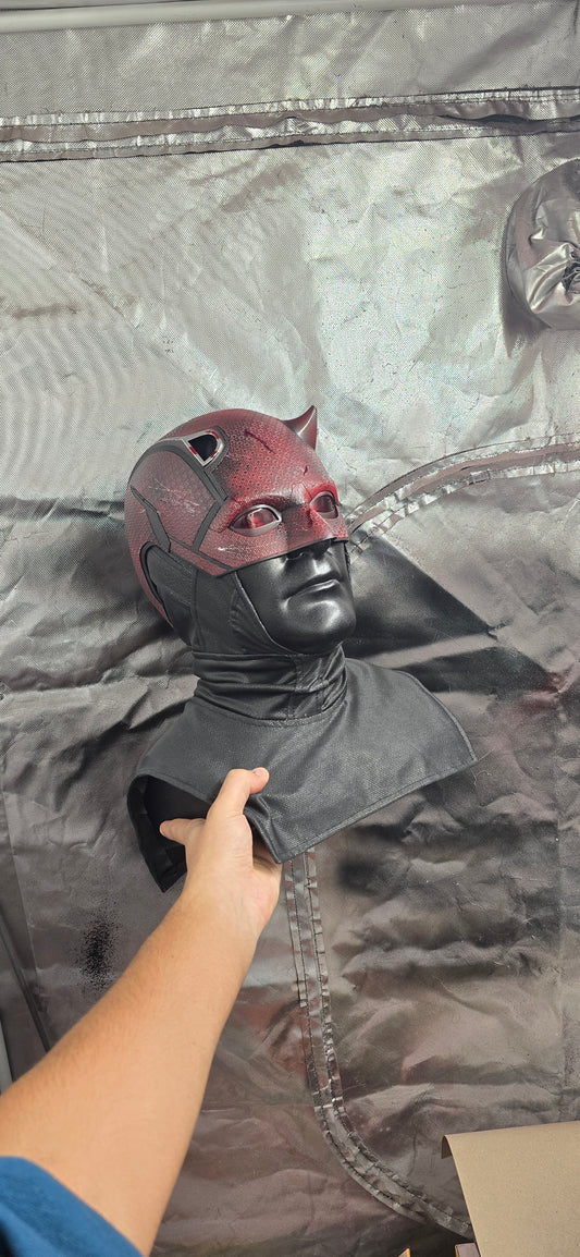 Textured Clean/Damaged Cowl Display Bust Bundle