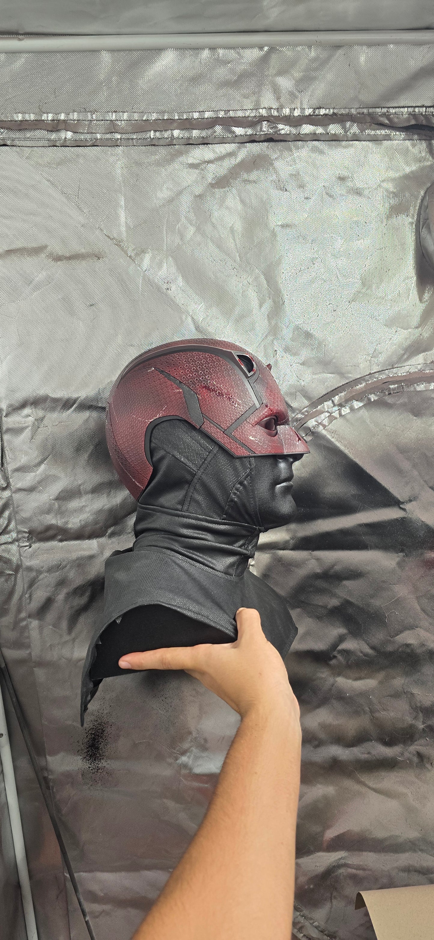 Textured Clean/Damaged Cowl Display Bust Bundle