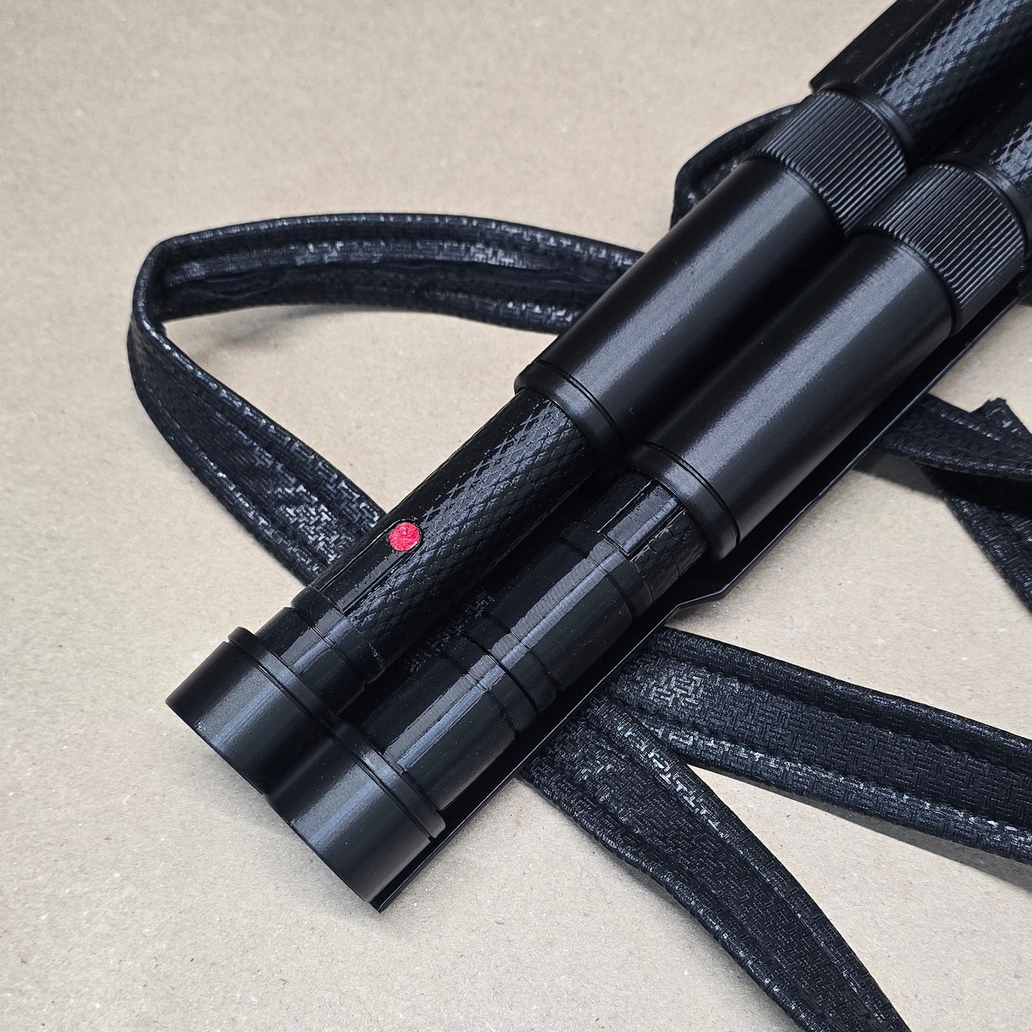 Black Stunt/Flexible Textured series Inspired Billy Clubs